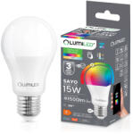  LED izzó E27 A65 15W = 100W 1500m RGB CCT szabályozható fényerejű intelligens TUYA WiFi SMART SAYO LUMILED