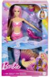 Barbie Papusa Barbie Color Change - Sirena cu par roz (HRP97) Papusa