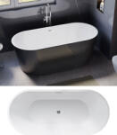 N-smart OXAN B&W szabadonálló kád 170x75x58 cm