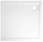 SAPHO TECMI öntöttmárvány szögletes zuhanytálca, 80x80x3cm (PQ008)