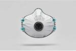 BLS 031 FFP3 szelepes, aktív szenes Dolomit légzésvédő maszk hegesztett pánttal (10 db) (BLS-031C)