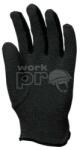  Kesztyű minipettyes fekete 7 (4177)