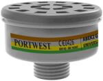 Portwest P926 ABEK2 gázszűrő univerzális menetes (4 db) (P926BKR)