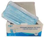  Maszk higiénikus 3 rétegű alumínium orrmerevítővel TOP EÜ, kék (TOP_EU_MASZK_I.)