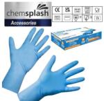 Chemsplash Long n Strong egyszerhasználatos púdermentes nitril kesztyű (50db) (CHS-4009-BLUE-XL)