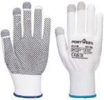 Portwest A118 Grip 13 PVC pöttyös érintőképernyős kesztyű (12 pár) (A118W7RM)