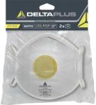  Maszk FFP2 maszk+szelep (2db) white adjustable (M2FP2V-FEHER-ALLITHATO)