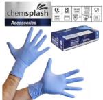 Chemsplash egyszerhasználatos púdermentes nitril kesztyű (100db) (CHS-4010-BLUE-XL) - munkavedelem
