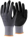  Kesztyű homokszemcsés nitrilhabba mártott nylon TOP SNS, fekete/szürke, 7 (TOP_SNS-7)