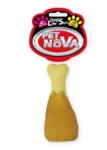 PET NOVA DOG LIFE STYLE Jucarie din cauciuc pentru caini, copan de gaina 13cm