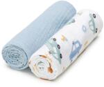T-TOMI BIO Muslin Diapers mosható pelenkák Traffic 65x65 cm 2 db