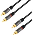 LogiLink CA1207 audio kábel 5 M 2 x RCA Fekete (CA1207)
