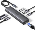 UGREEN USB-C Hub UGREEN CM512 (45000), 2 x USB-A 3.2 - 2 x USB-C - 1 x HDMI - 1 x RJ45 - 1 x SD - 1 x microSD, Szürke
