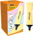 BIC Kiemelő, lapos pasztell sárga szabás/12