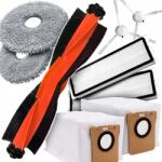NewEvo 9 darabos NewEvo tartozékkészlet, amely kompatibilis a Xiaomi MI X10 PLUS+ és X20+ PLUS készülékekkel, 1 dobkefe, 2 oldalsó kefe, 2 Hepa szűrő, 2 porzsák, 2 mikroszálas felmosófej (NE-XM-19)