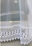  Kész függöny Emily fehér Hímzett 400x250cm (Emhim400x250cm)