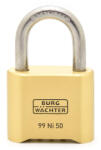 Burg Wachter® No 99 Ni 50 SB rozsdamentes biztonsági számzáras lakat (BW37661)