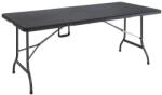 Deuba Masa ratan 180x75x73cm - neagra