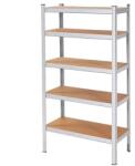 Sersimo Система от рафтове с 5 рафта от MDF 180x90x40cm 875kg товароносимост (SPRI-HA5161)