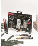 uni Chalk PWE-5M karácsonyi 4 db-os tradicionális színek folyékony kréta (fehér, arany, metál zöld, piros) (2UPWE5M4DBTRAD3) - officedepot