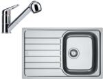 Franke - Set de bucătărie N105, chiuvetă de inox SKN 611-78 și baterie FC 9547.031, crom 101.0731. 386 (101.0731.386)