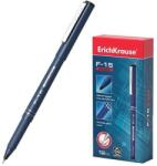  Fineliner pe baza de apa, F-15, varf 0.6 mm, clips din metal, negru