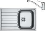 Franke - Set de bucătărie N104, chiuvetă de inox SKN 611-78 și baterie FB 250.031, crom 101.0731. 385 (101.0731.385)