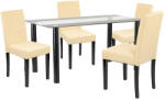  Cadiz 4+1 étkező garnitúra fekete-bézs