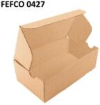 ProCart 75x75x57 mm méretű, öntapadó doboz, E hullámos natur karton, 360 g, FEFCO 0427