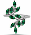  Ezüst Gyűrű Zöld Turmalinnal, Y58324/54