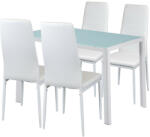  Portland 4+1 étkező garnitúra fehér