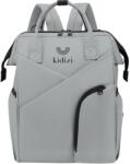 Kidizi Geanta mamici cu prindere pentru carucior Kidizi Mova Grey, model tip rucsac, 10 compartimente, include buzunar termic (5949551915102)