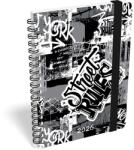 Lizzy Card Határidőnapló LIZZY CARD B/6 heti spirálozott gumis Street rules 2026. 21584 (21584)