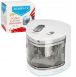 Starpak Elektromos Ceruzahegyező, Dupla, Fehér, 6-12mm ceruzákhoz (470856)