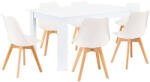  Lola 6+1 étkező garnitúra fehér-fehér