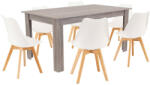  Lola 6+1 étkező garnitúra fehér-yorki tölgy