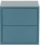 Boxie 2 fiókos fali szekrény 40x40x37 cm petrol kék