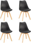  Silla étkezőszék 4 db fekete színben