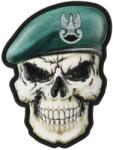 M-Tac Patch - emblemă M-Tac Craniu cu bereta Forțele Speciale PL 3D PVC - Dark Green