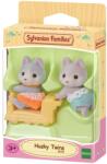 EPOCH Sylvanian Families, Catelusii gemeni Husky, set de figurine, 5638 Figurina