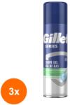 Gillette Set 3 x Gel de Ras Gillette Series Sensitive, 200 ml