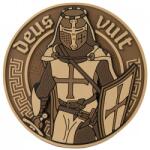 M-Tac Patch - emblemă 3D M-Tac Deus Vult PVC - Coyote