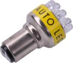  12V autóizzó S-25-12LED-1157 sárga (ZAR0087)