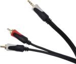 Cabletech 3, 5 mm sztereó dugó - 2RCA audio 10m Cabletech Basic Edition (KPO3844-10)