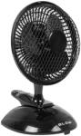  Asztali ventilátor csipesszel, 15cm, 25W, fekete (44-023)