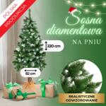 SPRINGOS Ct0262 Gyémánt Fenyő Törzsen 220 Cm (ct0262)