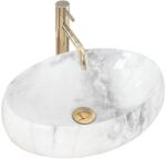 Rea Lavoar pe blat Linda Alb cu model Gri, Rea (REA-U2514)