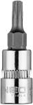 NEO TOOLS Torx dugókulcs 1/4" 37mm, T20, min. rendelés: 5db (10-324)