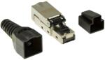 LogiLink MUFA RJ-45 LOGILINK pt. cablu FTP, SFTP, Cat6a, RJ-45 (T), ecranat, aliaj zinc ecranat, manson, pentru cablu solid/litat AWG22-26, 1 buc, MP0044 (MP0044)
