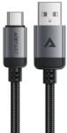ACEFAST C20-04 USB-A - USB-C kábel 480 Mb/s 3A 1, 2 m - Fekete (C20-04)